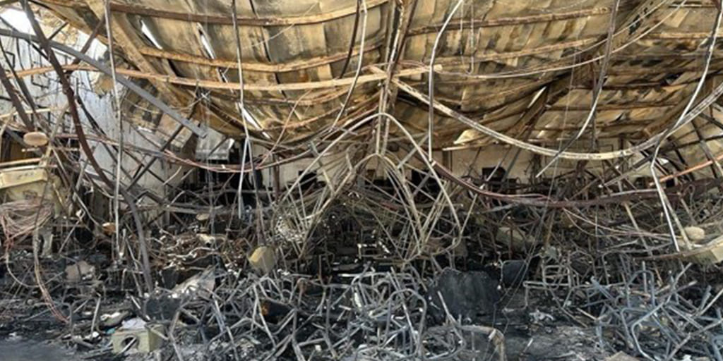 Brand auf einer Hochzeit in Baghdede/Irak